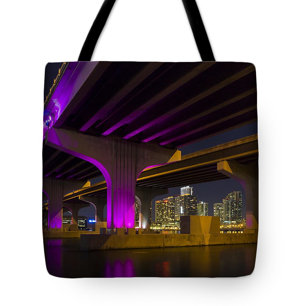 Architecture Tote Bag featuring the photograph Miami Downtown Skyline #7 by Raul Rodriguez