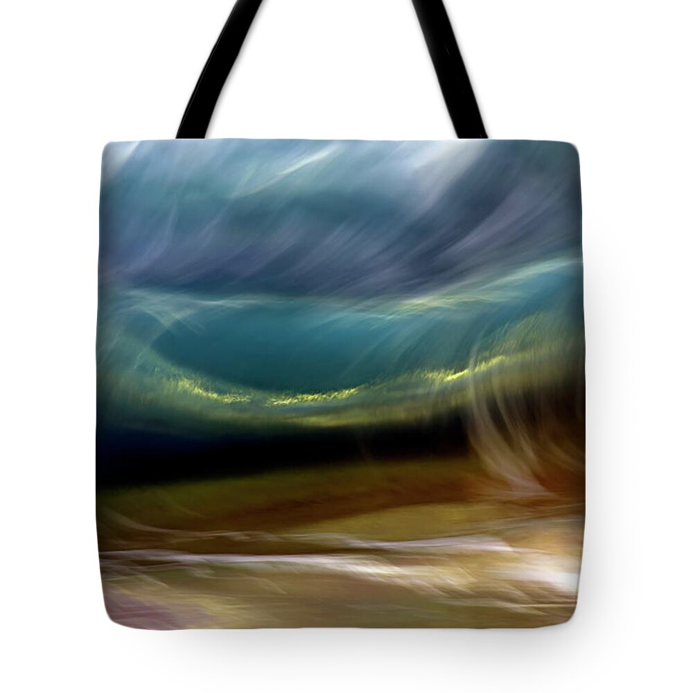 Surf Tote Bag featuring the photograph Ocean Wave Blurred By Motion Hawaii #7 by Vince Cavataio