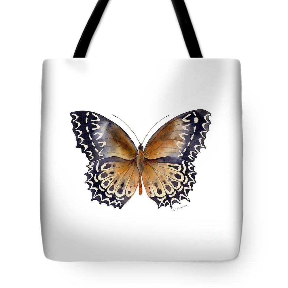 Cethosia Tote Bag featuring the painting 77 Cethosia Butterfly by Amy Kirkpatrick