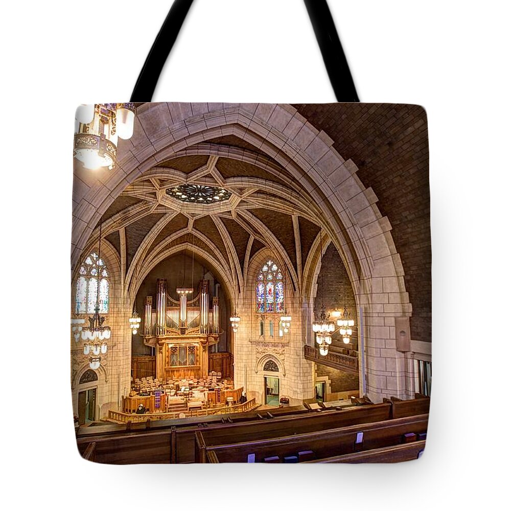 Mn Church Tote Bag featuring the photograph Hennepin Avenue Methodist Church #10 by Amanda Stadther