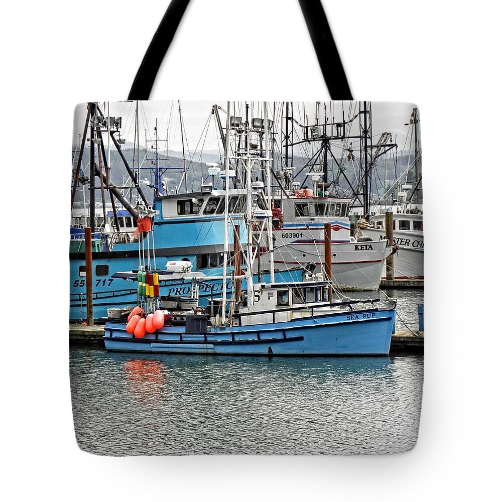 Newport Tote Bag featuring the photograph Newport Oregon #8 by Image Takers Photography LLC