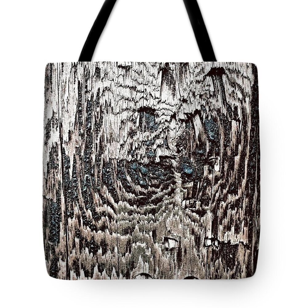 Urban Tote Bag featuring the photograph Wooden Post by Jason Roust