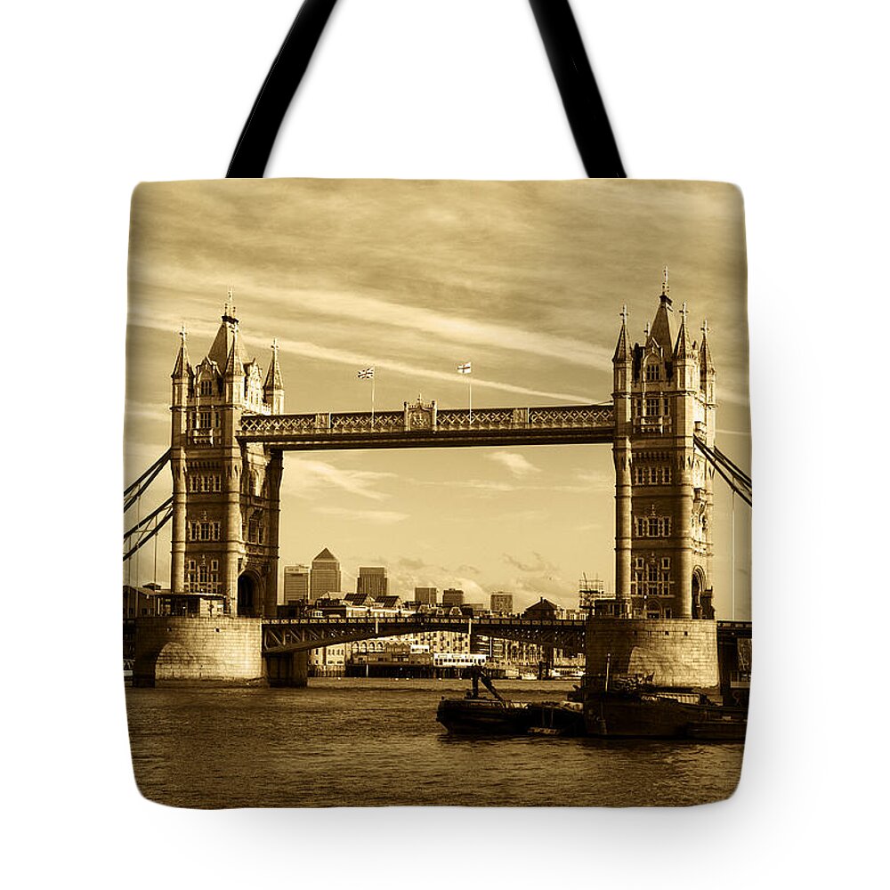 Tower Bridge Tote Bag featuring the photograph Tower Bridge #8 by Chris Day