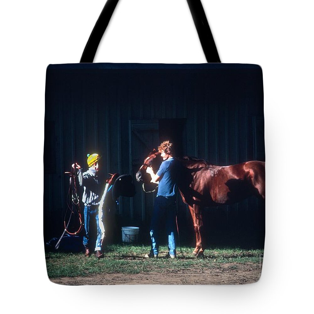 Horse Tote Bag featuring the photograph Horse #80 by Marc Bittan
