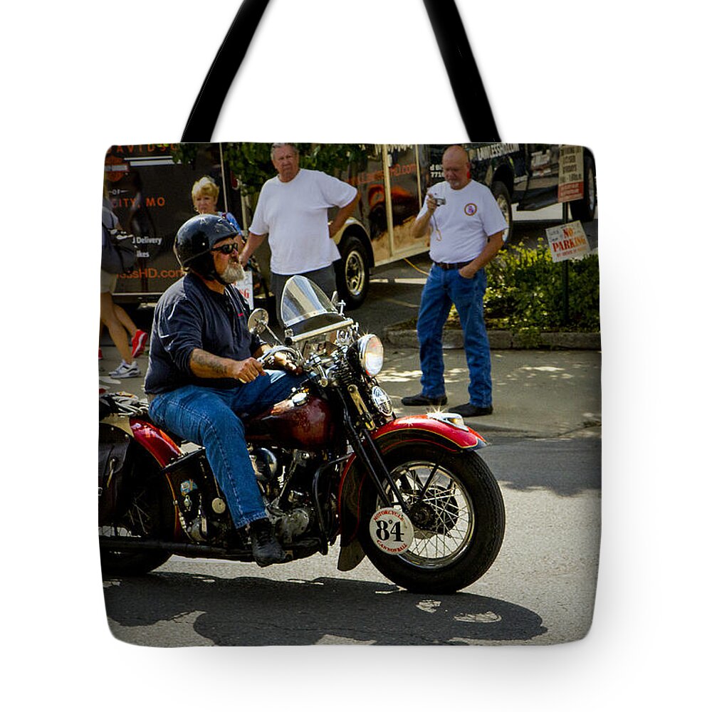 Vintage Tote Bag featuring the photograph 84 Rolls In by Jeff Kurtz