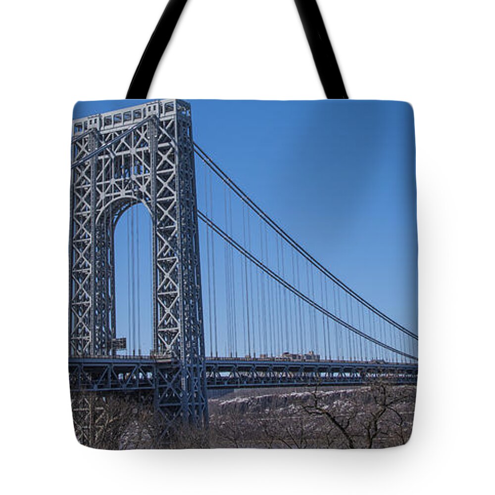 Gwb Tote Bag featuring the photograph George Washington Bridge #9 by Theodore Jones