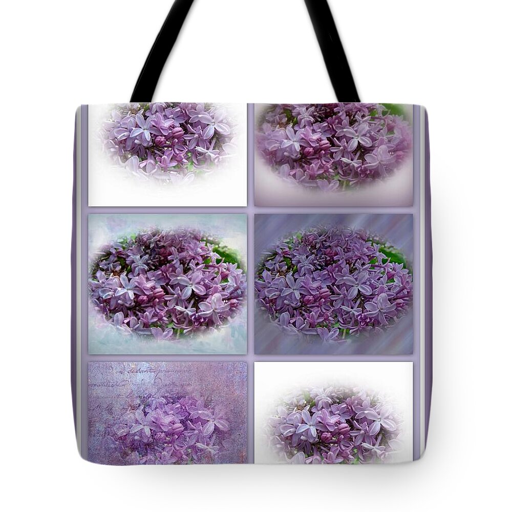 Lilac Tote Bag featuring the photograph A Bouquet Of Lilacs by Carol Senske