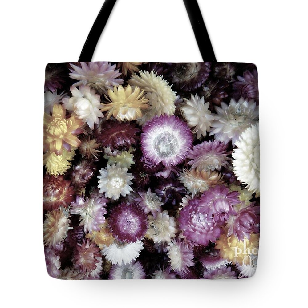 Flower Tote Bag featuring the photograph A Bushel of Autumn by Jamie Johnson