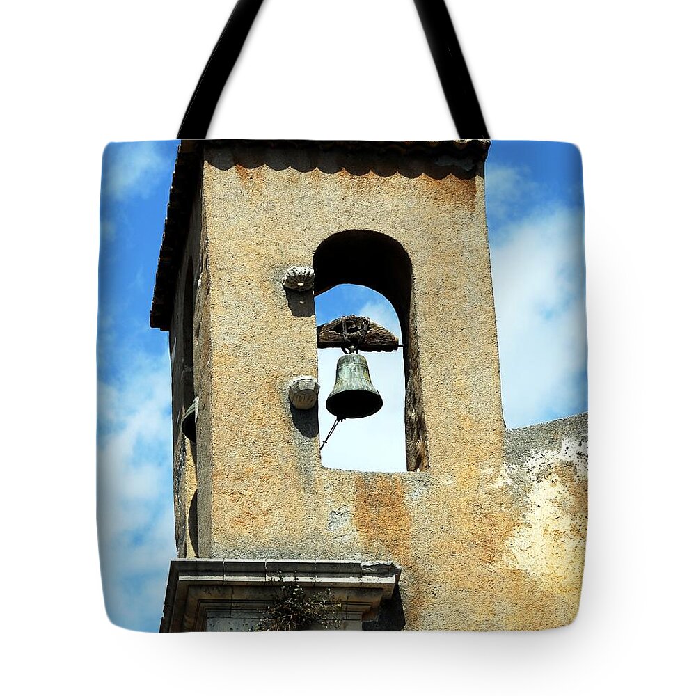 A Church Bell In The Sky Tote Bag featuring the photograph A Church Bell In The Sky 3 by Mel Steinhauer