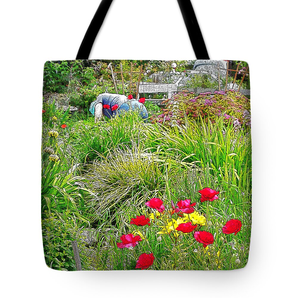 City Tote Bag featuring the photograph A City Garden by David Trotter
