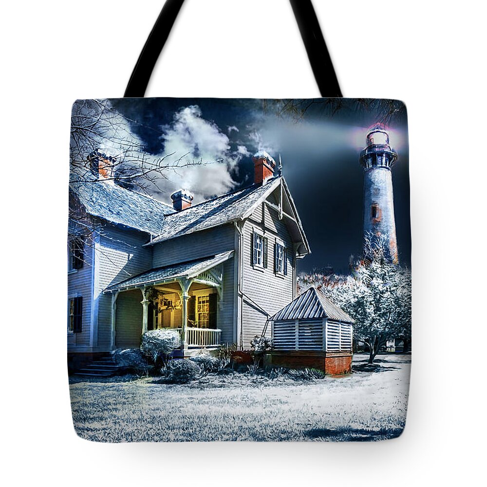 Currituck Tote Bag featuring the photograph A Currituck Christmas by Mary Almond