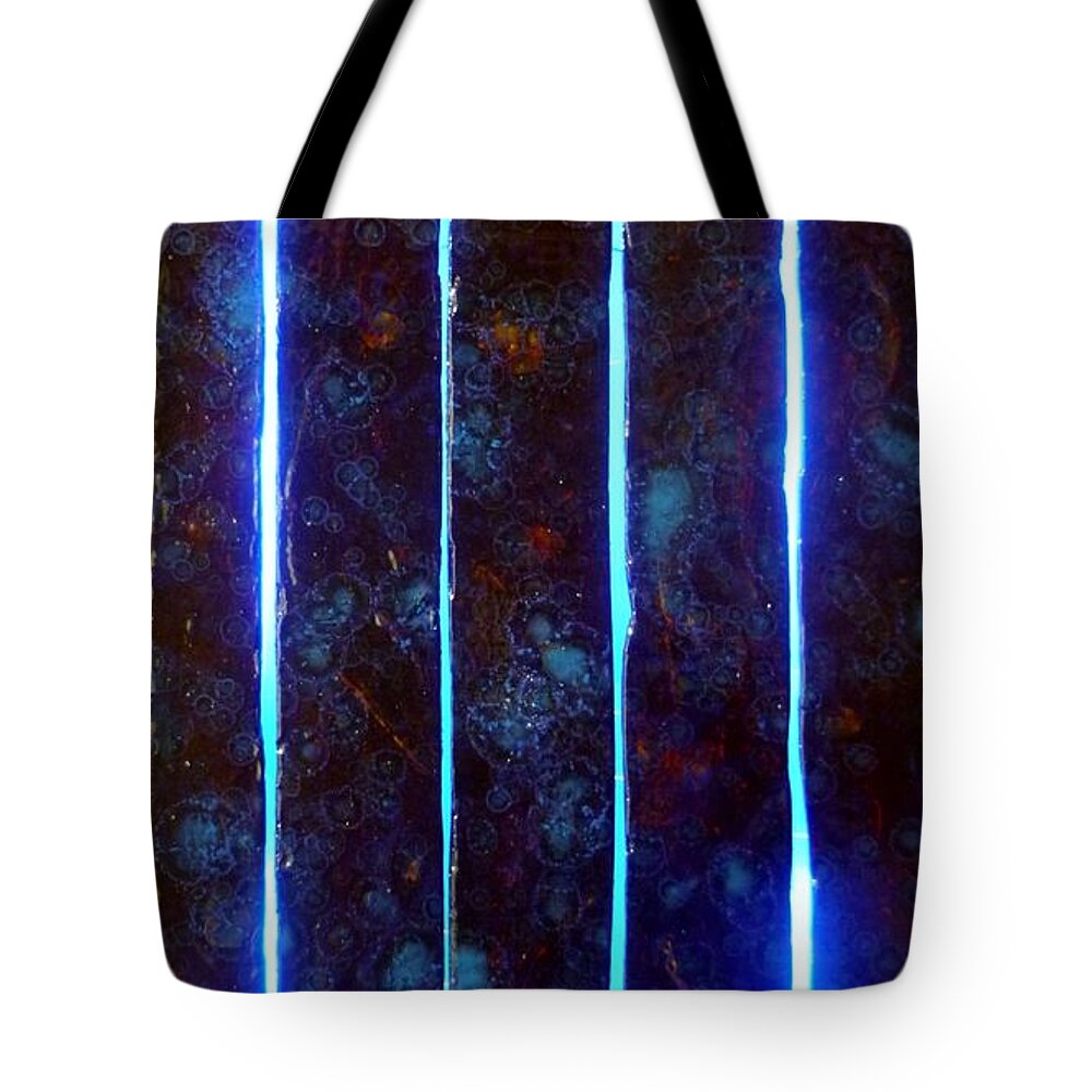 Blue Light Tote Bag featuring the painting A Dark Fairytale by Christopher Schranck