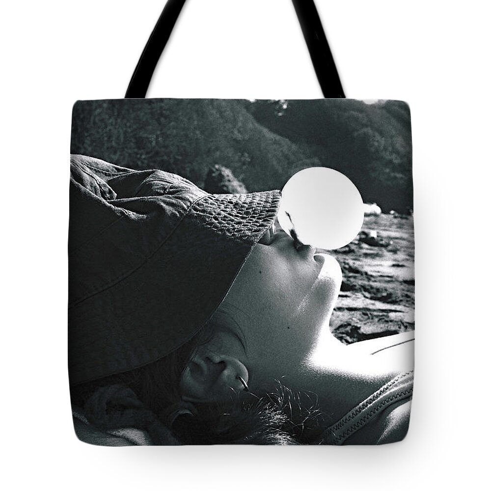Portrait Tote Bag featuring the photograph A Day At The Beach by Rory Siegel
