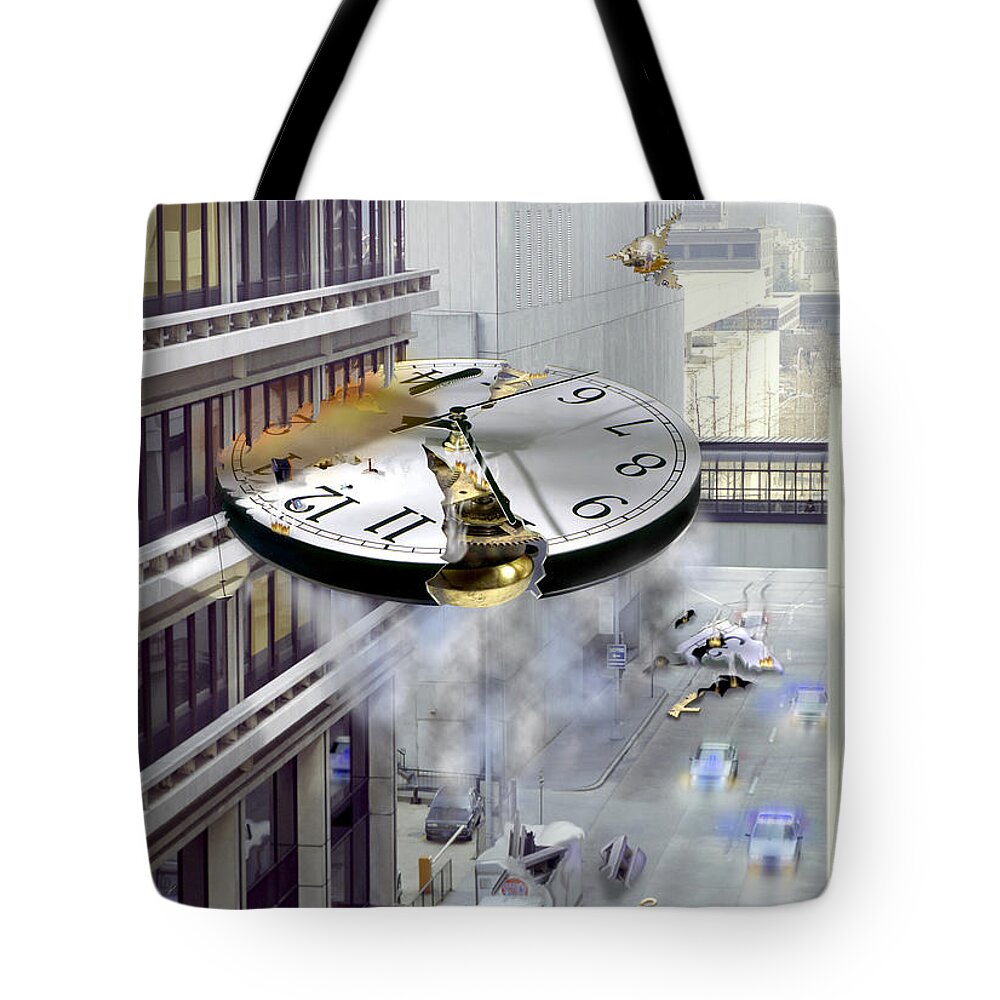 A Glitch In Time Tote Bag featuring the photograph A Glitch In Time by Mike McGlothlen