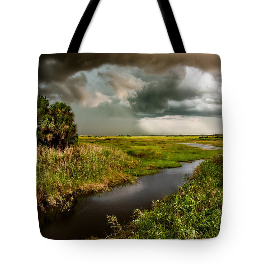 Christopher Holmes Photography Tote Bag featuring the photograph A Glow On The Marsh by Christopher Holmes