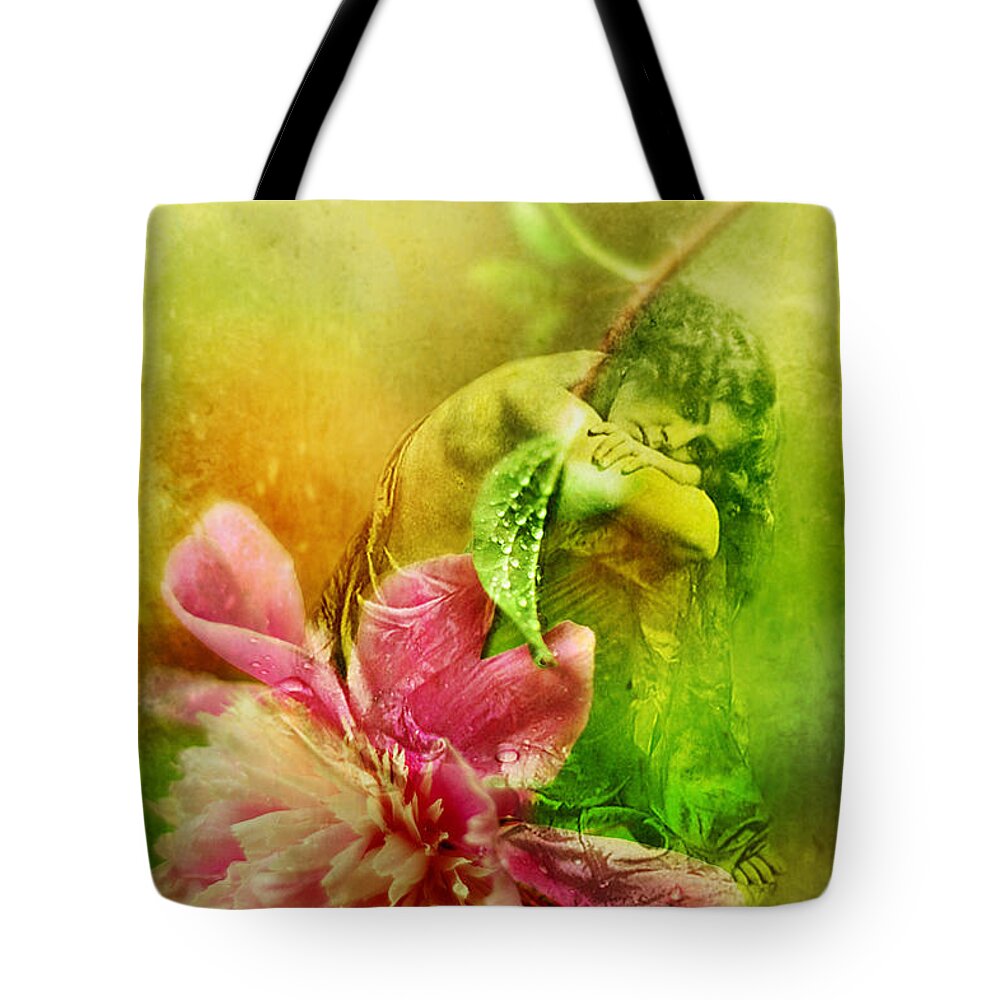 Heirloom Tote Bag featuring the photograph A Kiss Before Sunset by Rebecca Sherman
