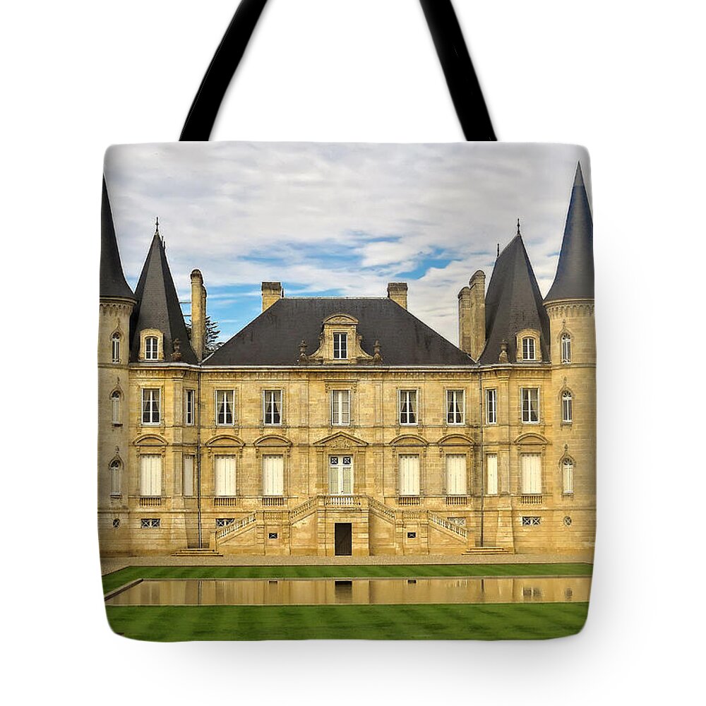 Crystal Tote Bag featuring the photograph A Lovely French Chateau by Mitchell R Grosky