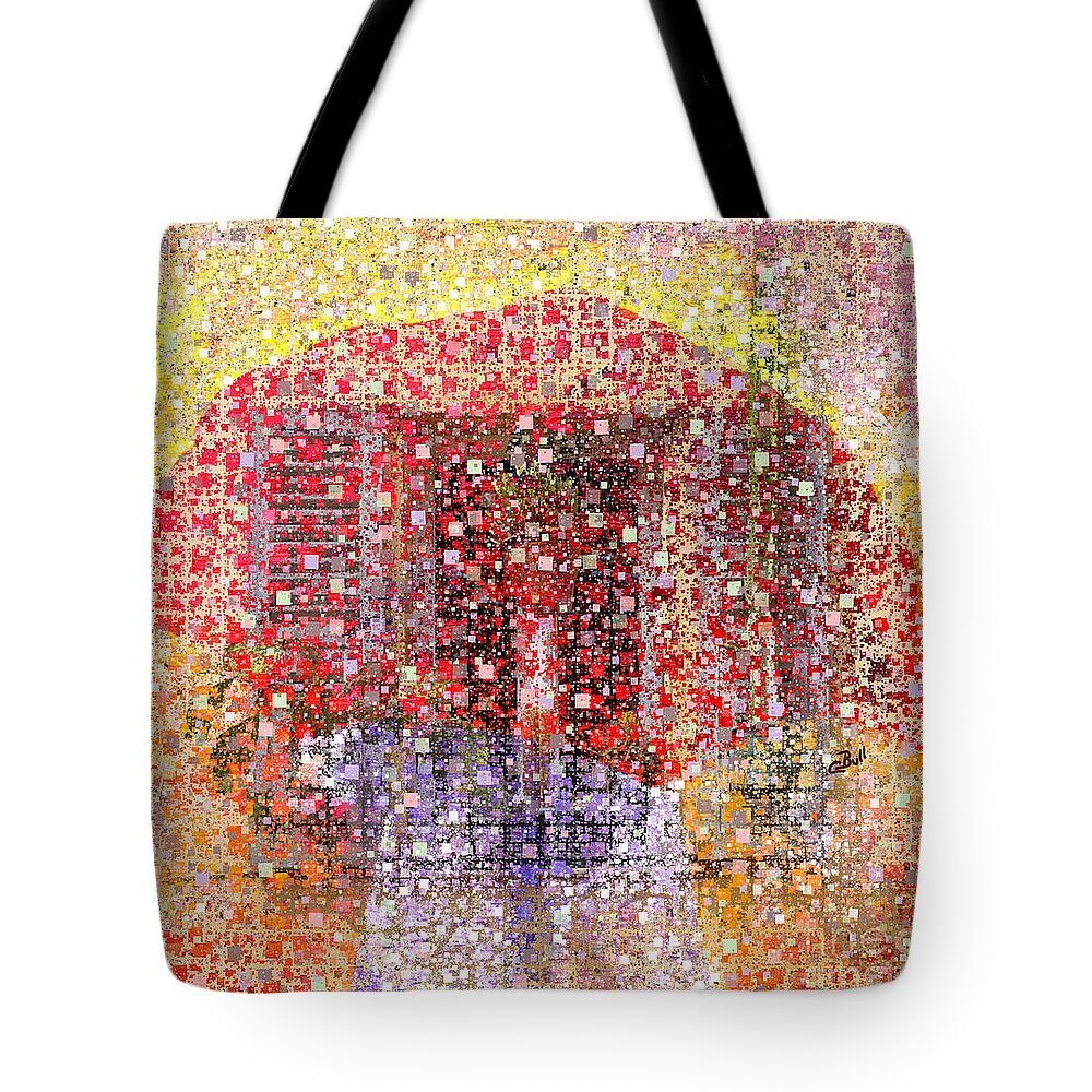Umbrella Tote Bag featuring the photograph A Mix of Rain and Snow Today by Claire Bull