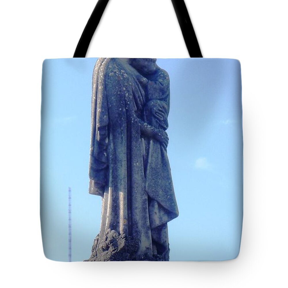 St. Loius Cemetery 1 In New Orleans La Tote Bag featuring the photograph A Mother's Love by Alys Caviness-Gober