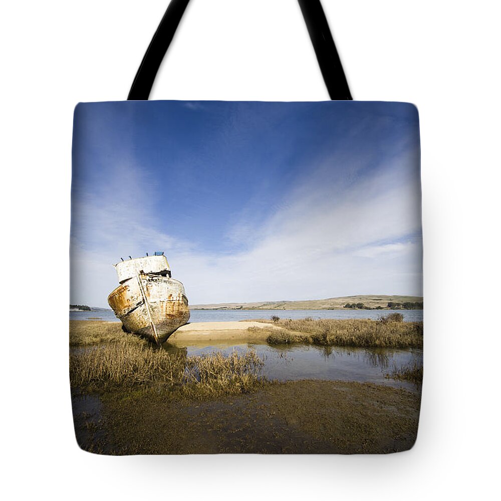 Boat Tote Bag featuring the photograph A Permanent Rest by Priya Ghose