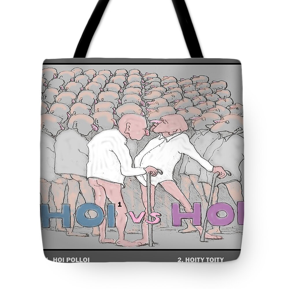  Tote Bag featuring the digital art A question of EGO by R Allen Swezey
