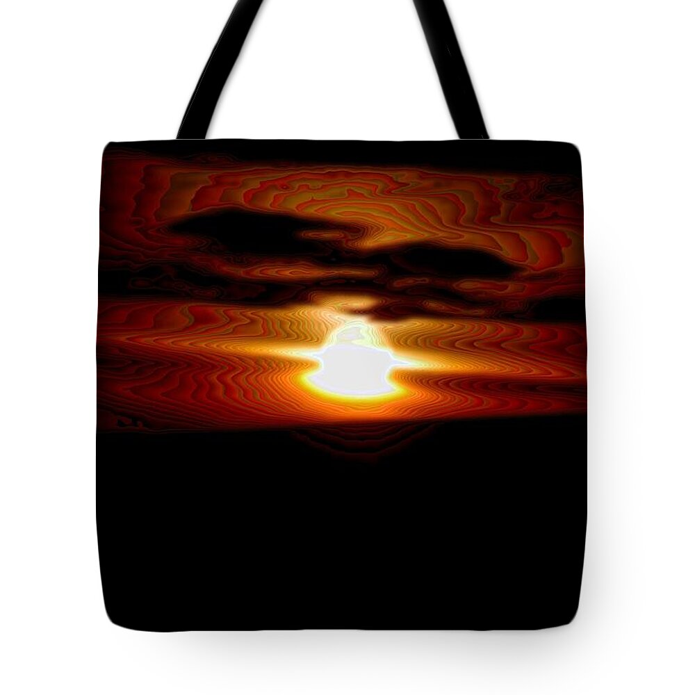 Sun Tote Bag featuring the photograph A Shimmer Off The Water by Jeff Swan
