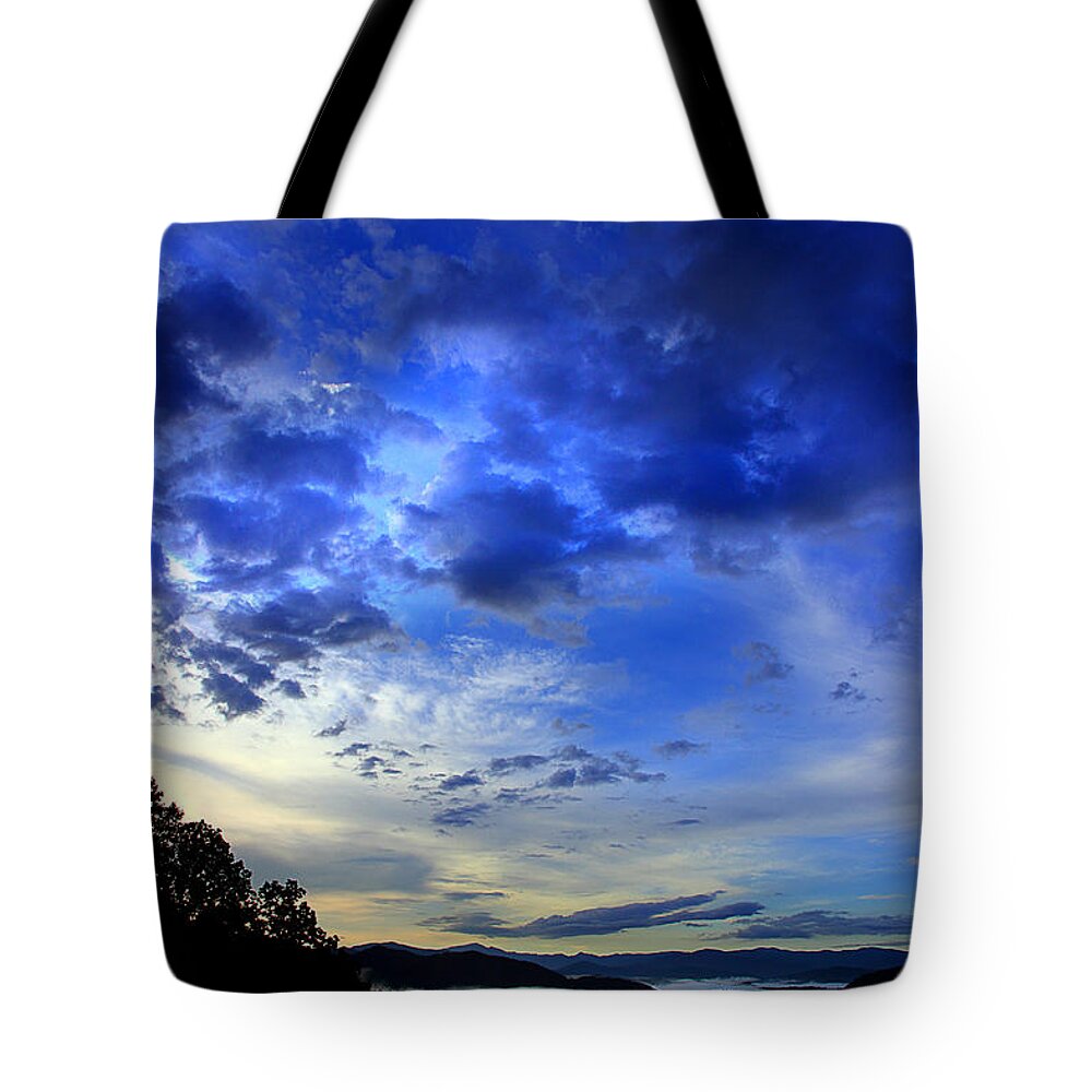 Smoky Mountains Tote Bag featuring the photograph A Smoky Mountain Dawn by Michael Eingle
