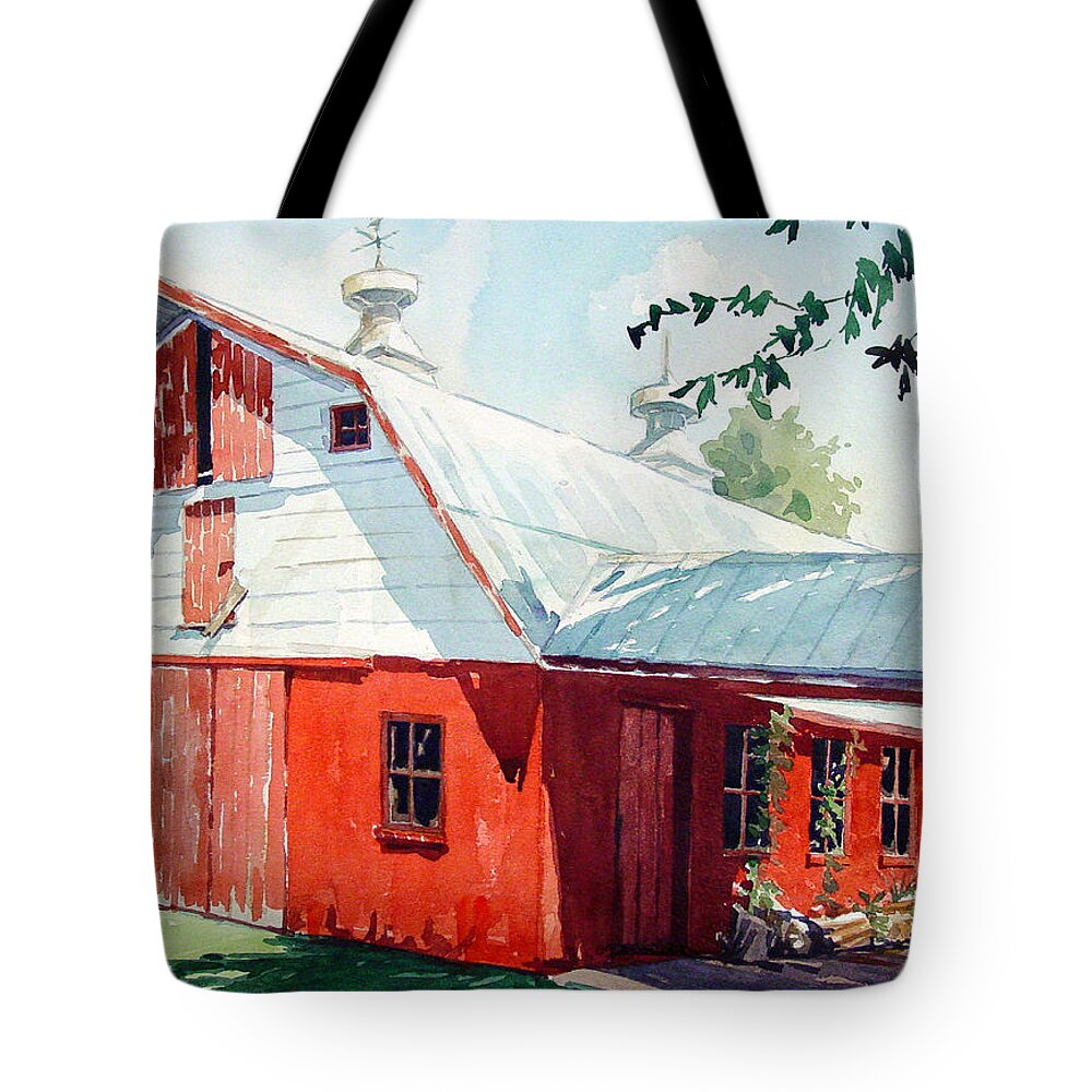Watercolor Tote Bag featuring the painting A Southwest Wind by Mick Williams