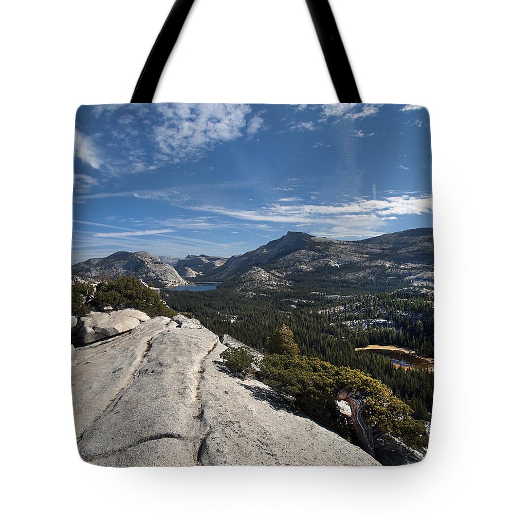 Yosemite Tote Bag featuring the photograph A Tenaya View by Joe Schofield