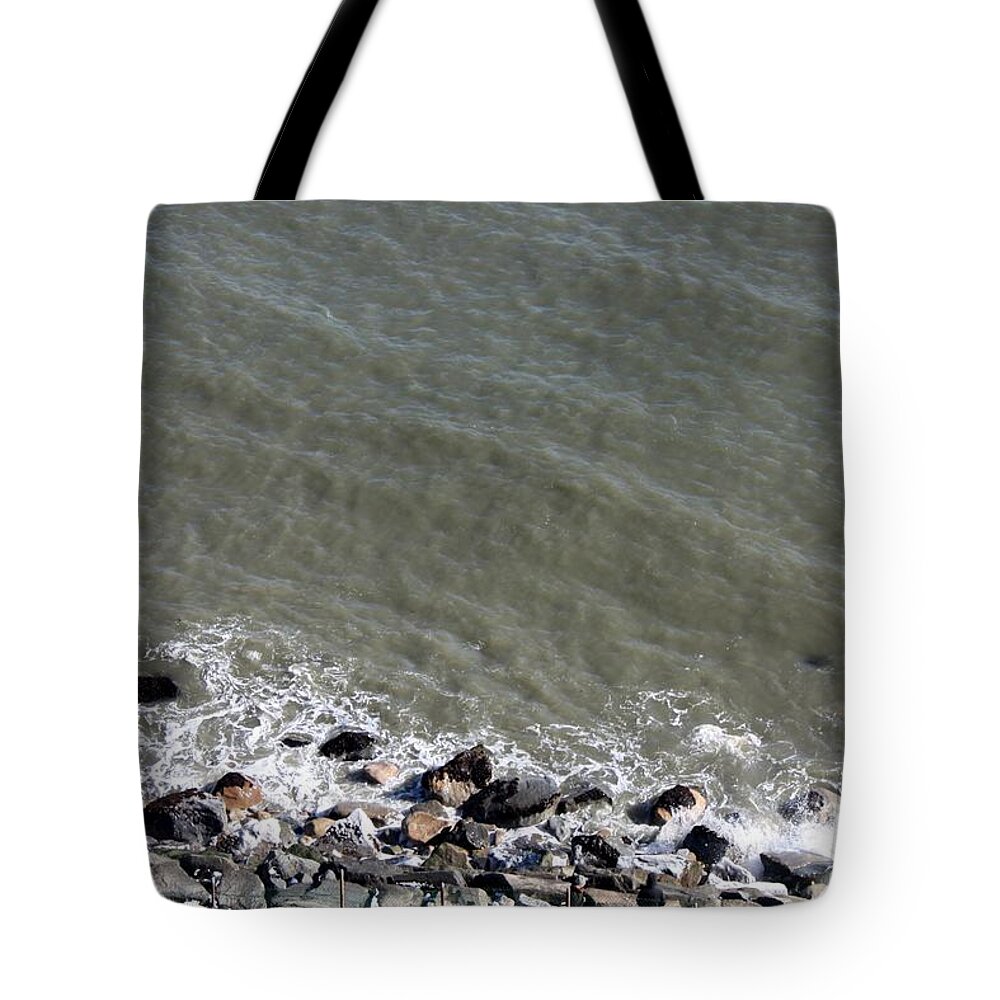 A View From The Top Of The Lighthouse Tote Bag featuring the photograph A View From the Top of the Lighthouse by John Telfer