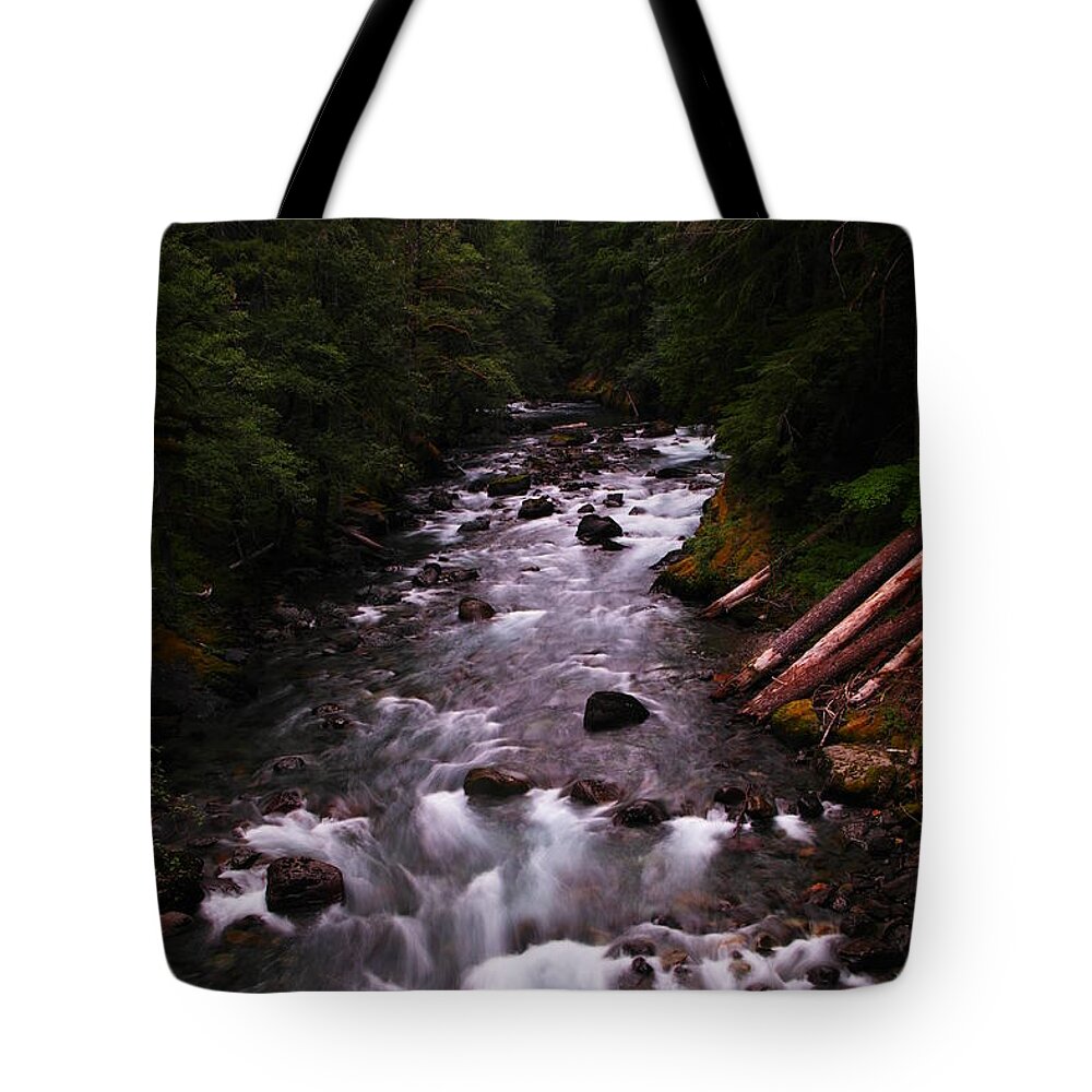 Rivers Tote Bag featuring the photograph A View Of The River by Jeff Swan