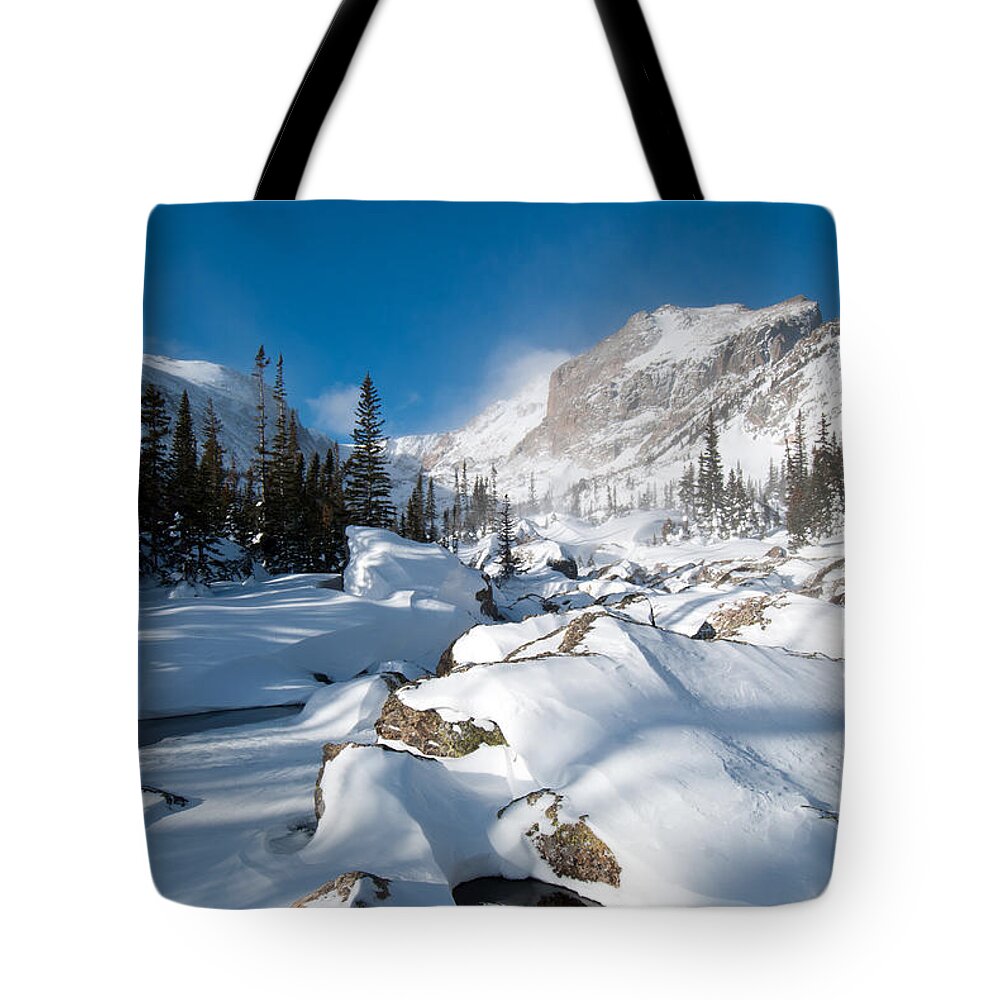 Colorado Tote Bag featuring the photograph A Winter Morning in the Mountains by Cascade Colors