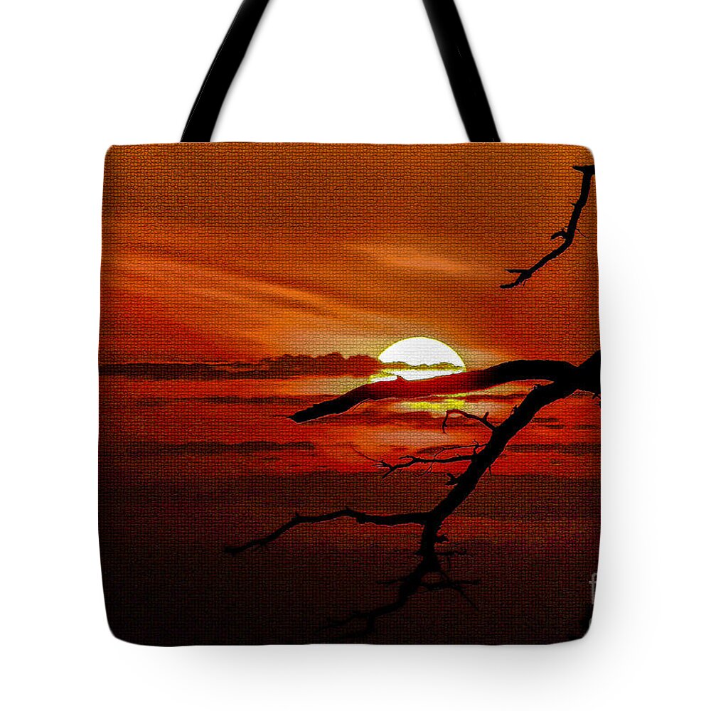 Silhouette Tote Bag featuring the photograph A Wounded Deer Leaps The Highest by Ola Allen