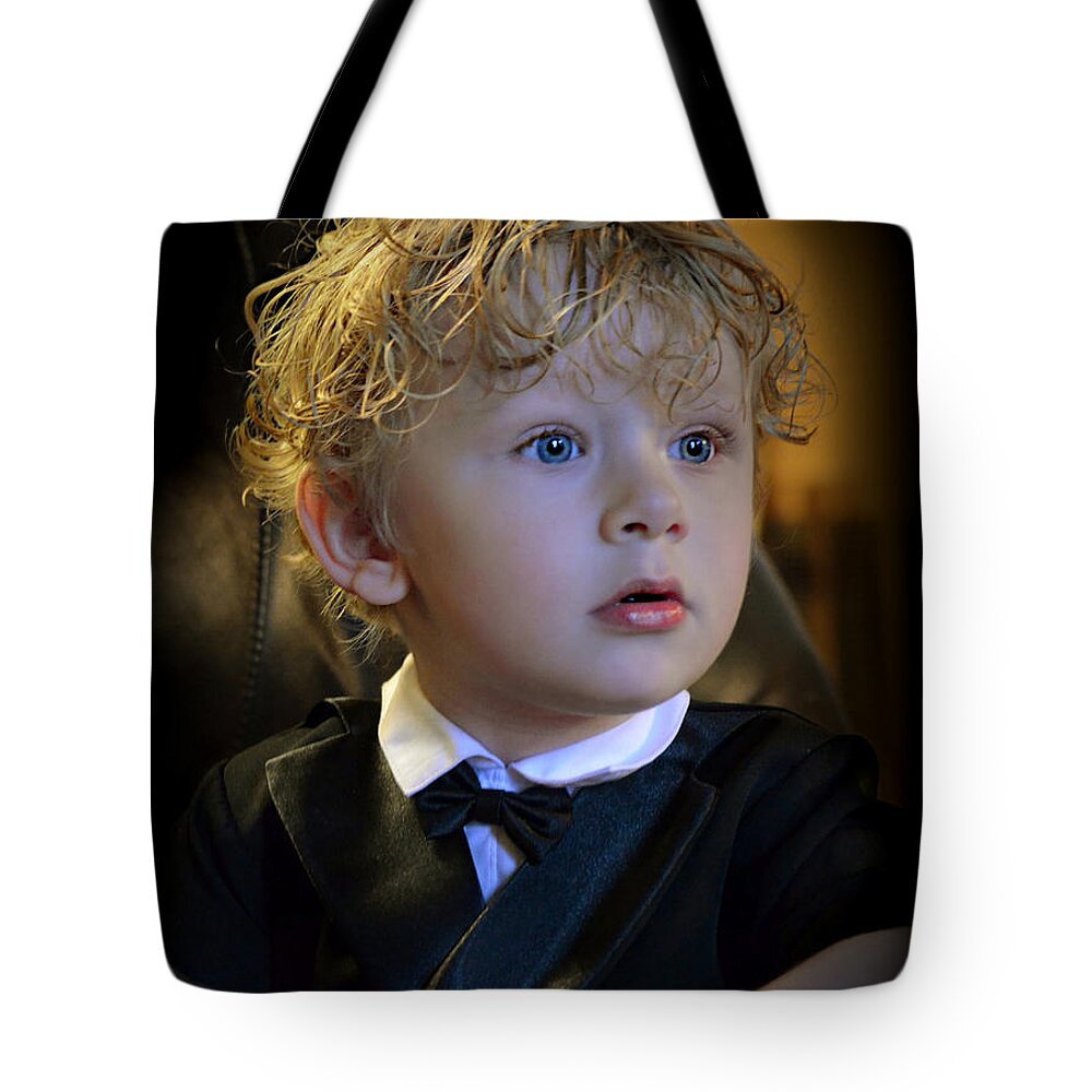Ally White Photography Tote Bag featuring the photograph A Young Gentleman by Ally White