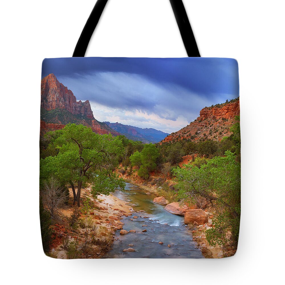 Zion Tote Bag featuring the photograph A Zion Morning by Darren White