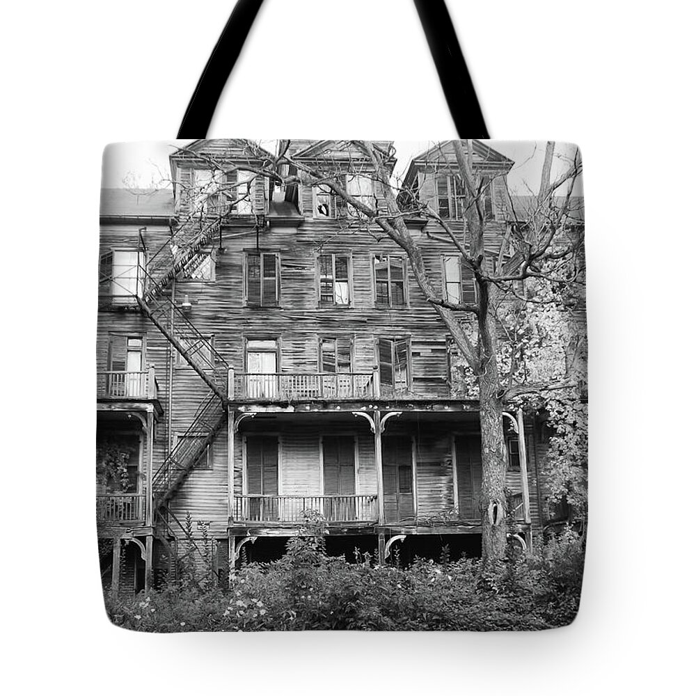Abandoned Tote Bag featuring the photograph Abandoned 8284 by Guy Whiteley