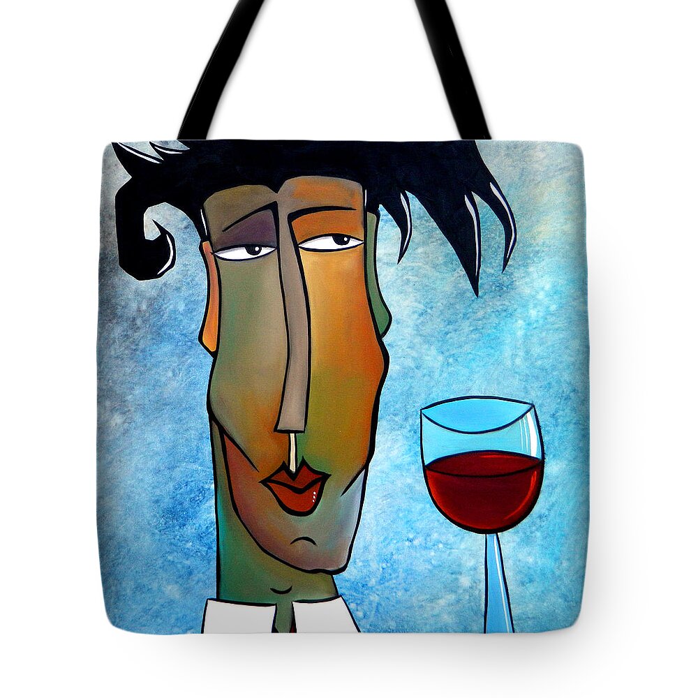Pop Art Tote Bag featuring the painting About Time by Tom Fedro