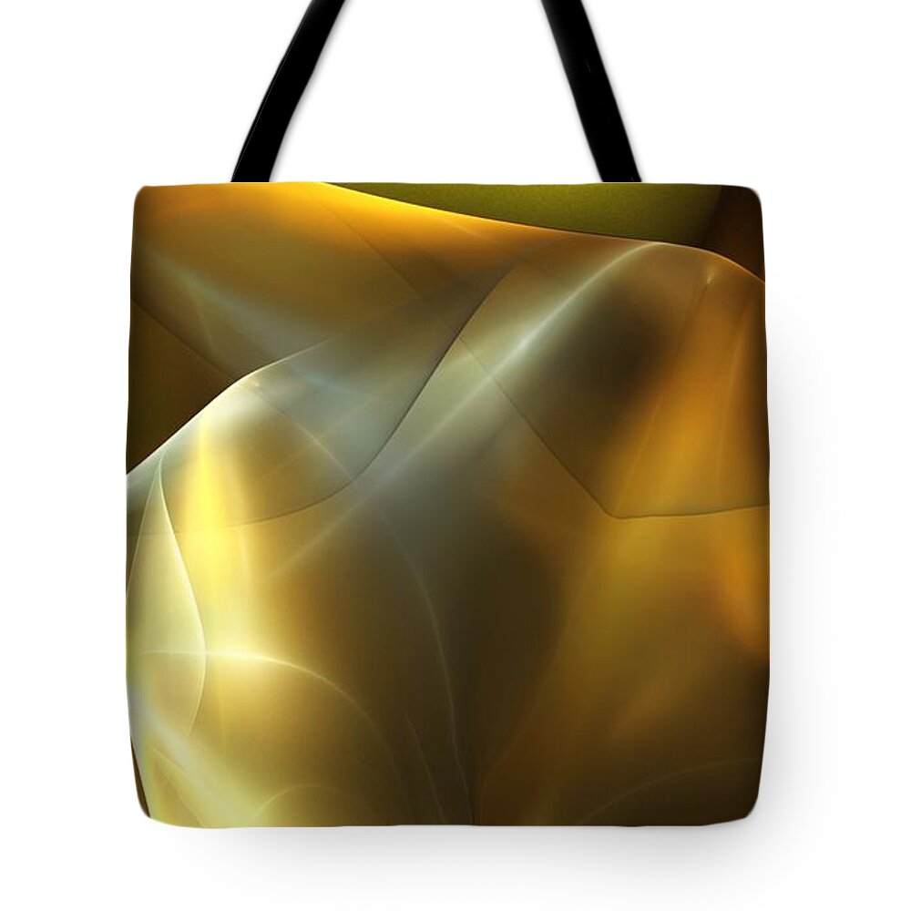 Fine Art Tote Bag featuring the digital art Abstract 042713 by David Lane