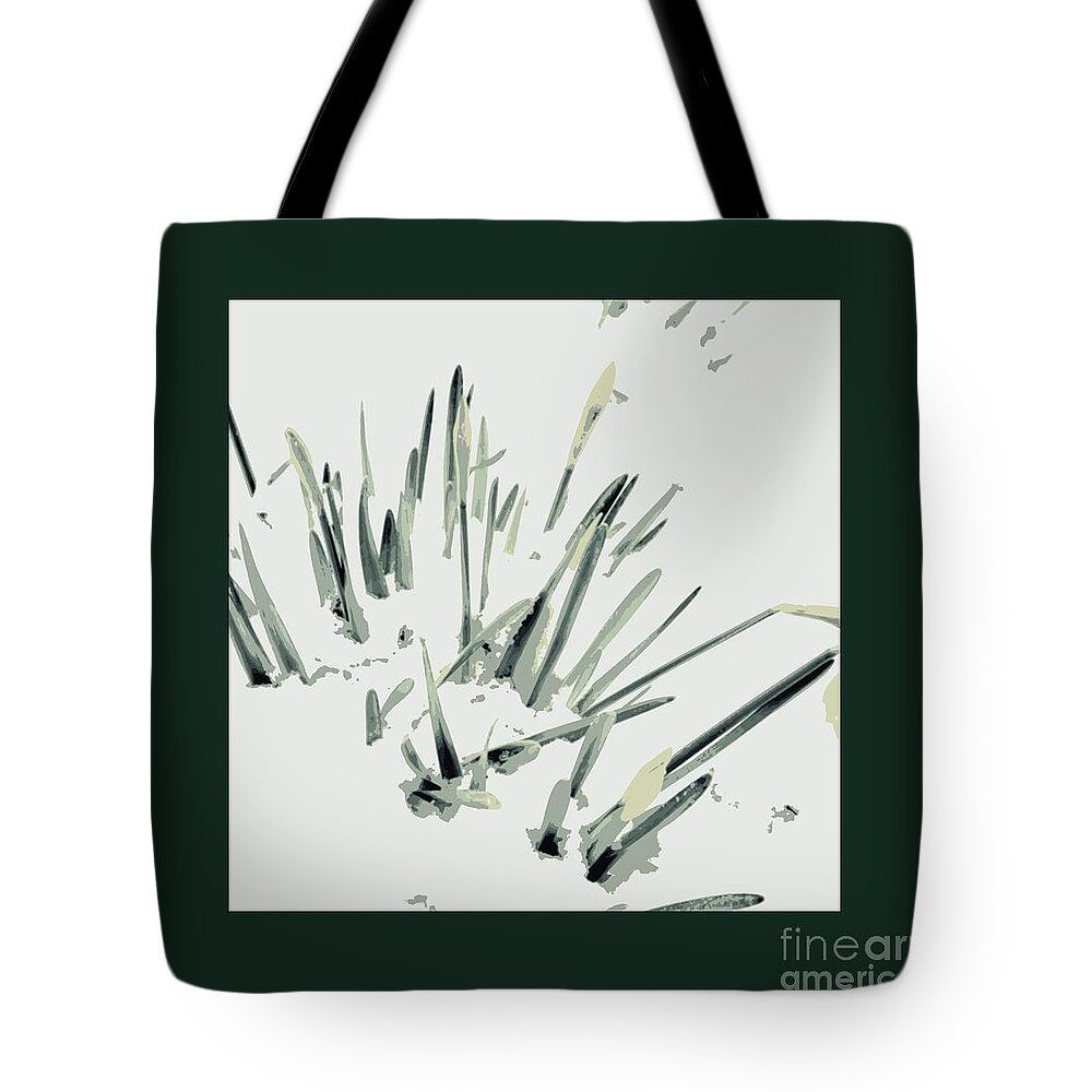 Snow Tote Bag featuring the photograph Abstract 5 by Diane montana Jansson