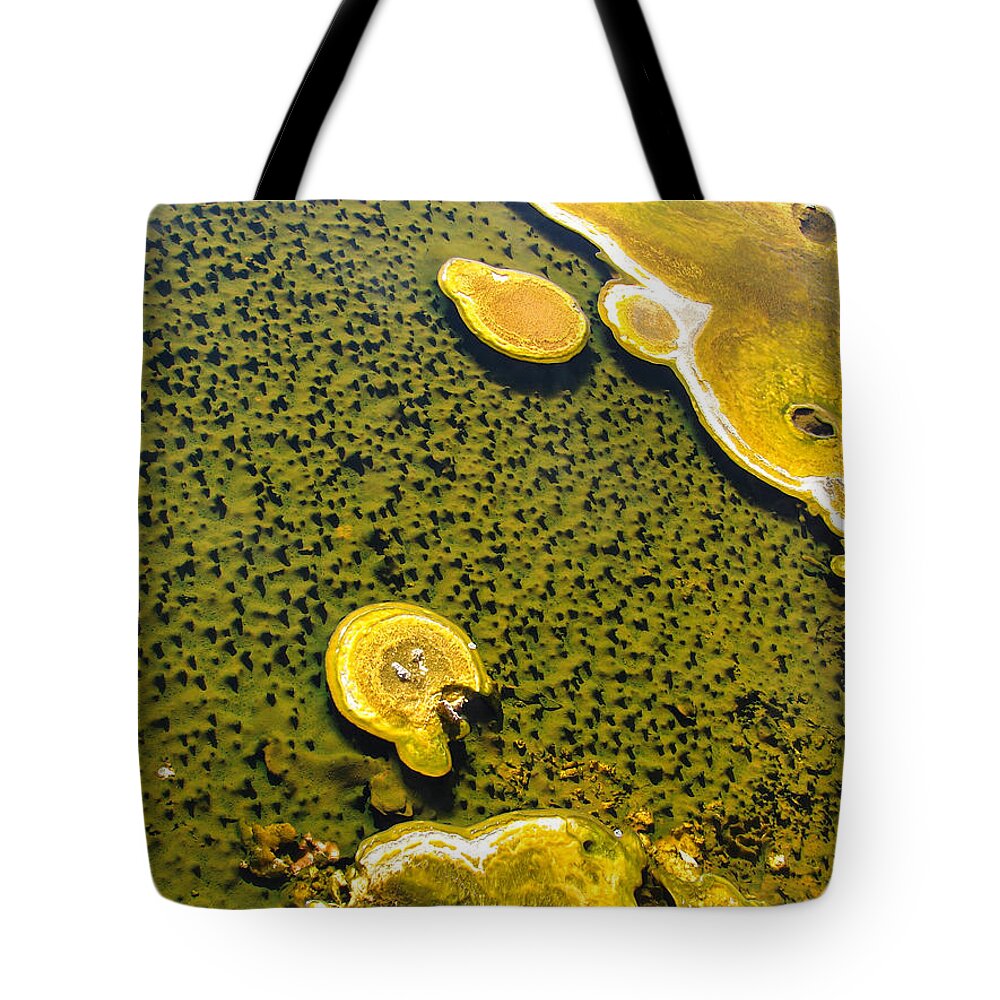 Hot Spring Tote Bag featuring the photograph Abstract by Carl Moore