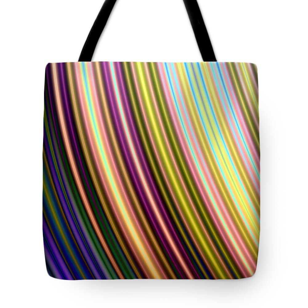 Abstract Digital Arts Tote Bag featuring the digital art Abstract Colours by Ester McGuire