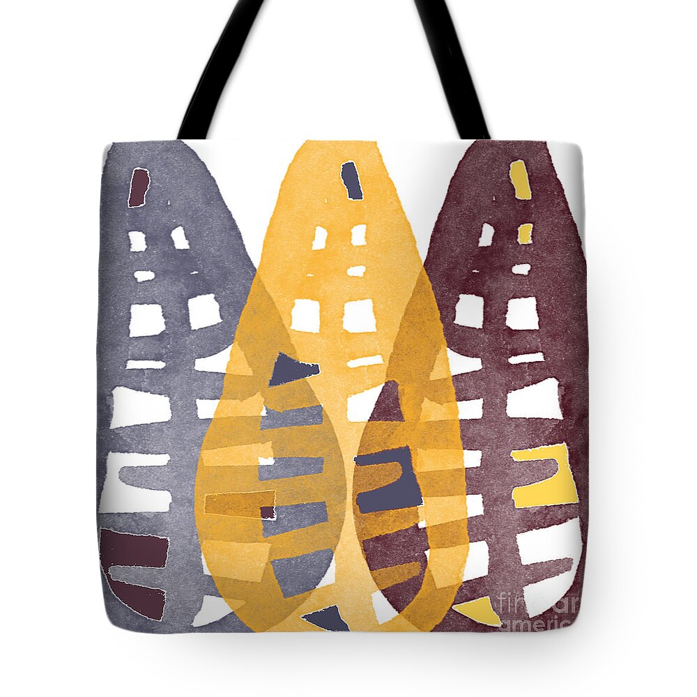 Corn Tote Bag featuring the painting Abstract Indian Corn by Linda Woods
