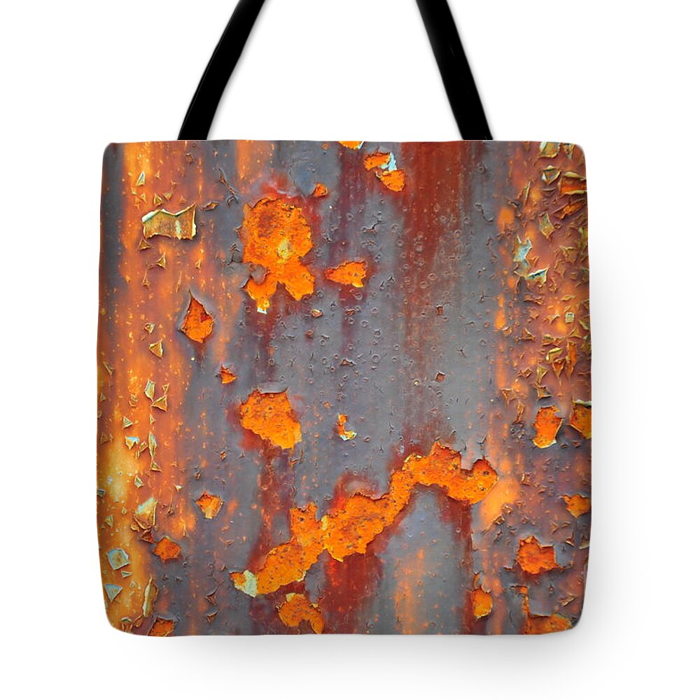 Rust Tote Bag featuring the photograph Abstract Rust by Randi Grace Nilsberg