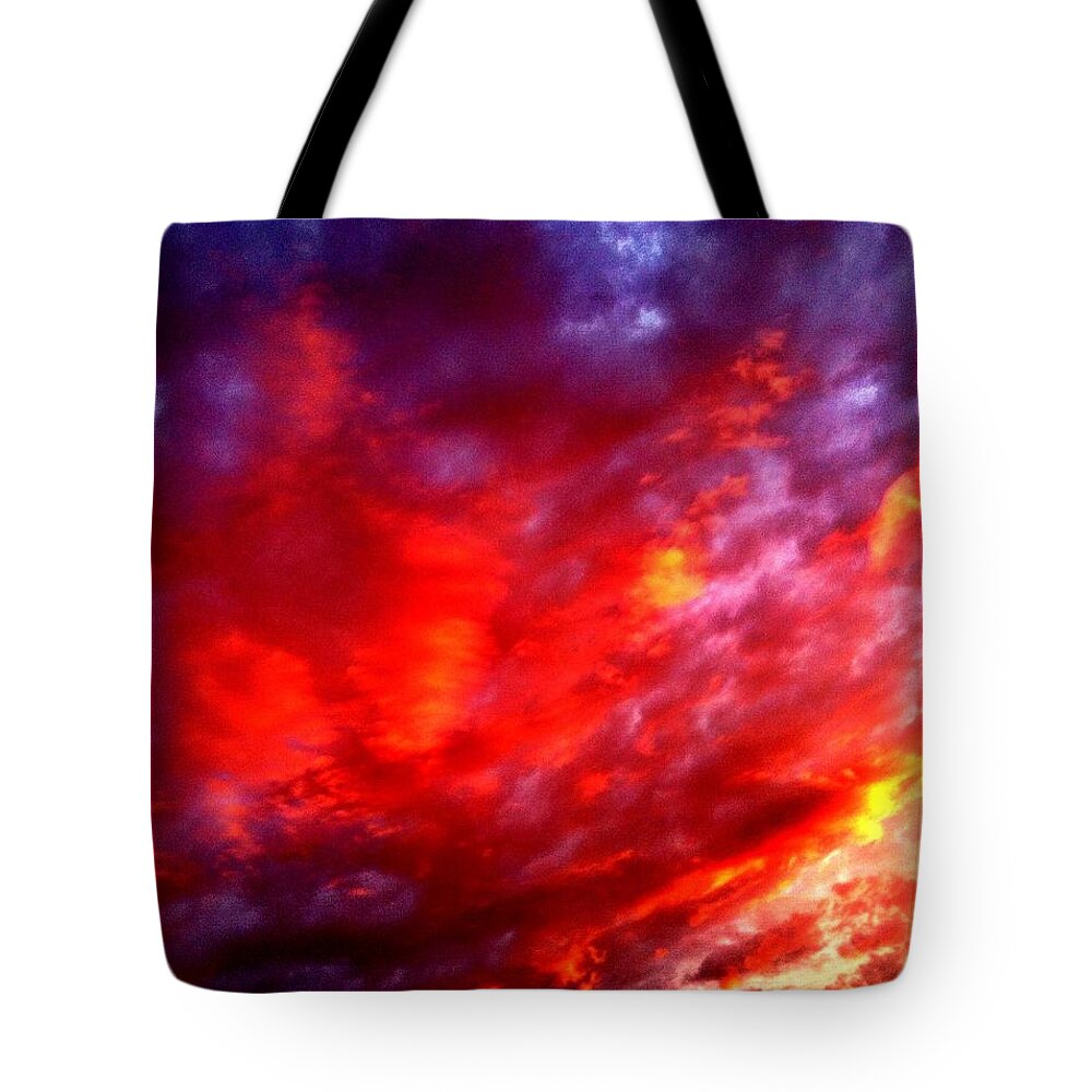 Clouds Tote Bag featuring the photograph Abstracticon by Chris Dunn