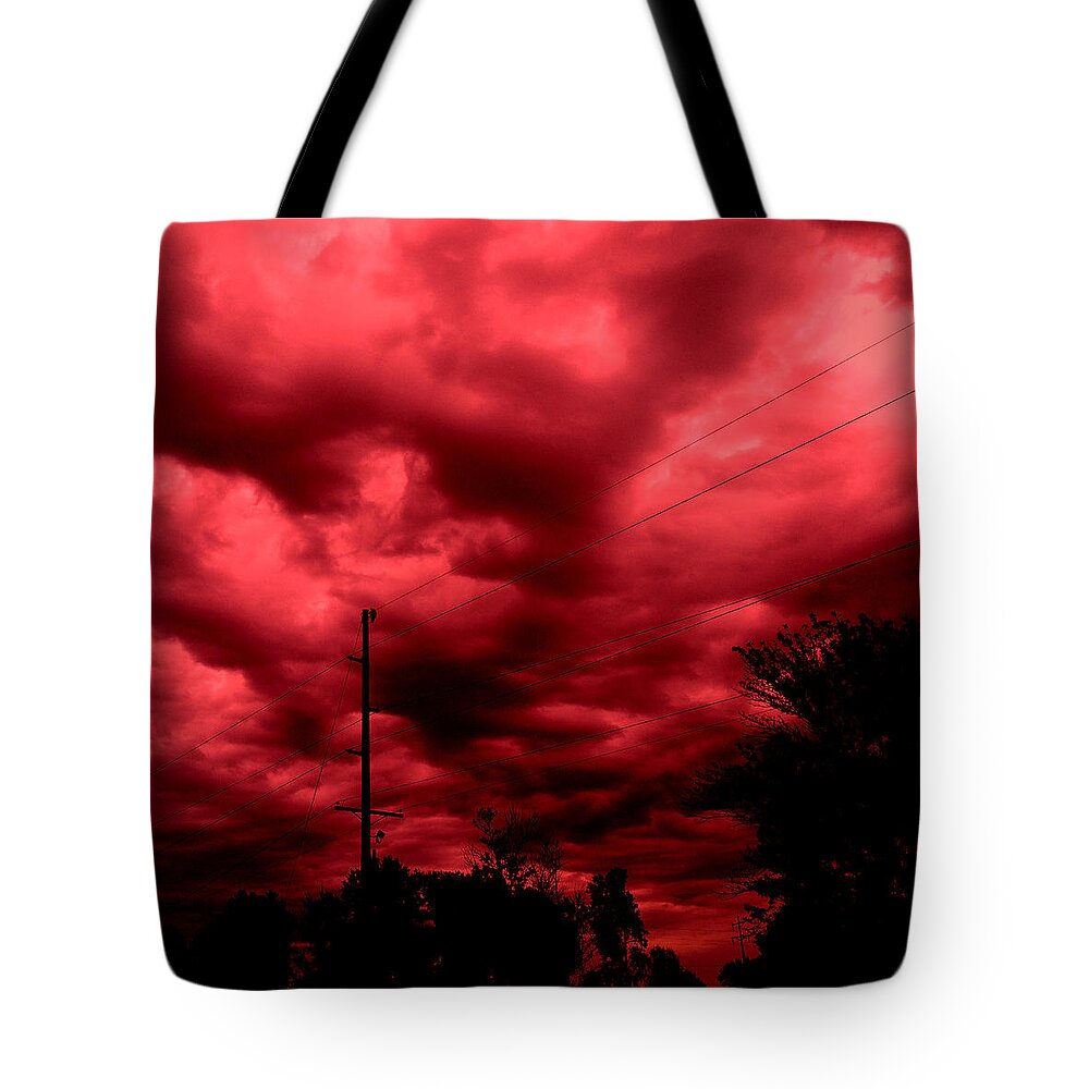 Photomanipulation Tote Bag featuring the digital art Abyss of passion by Jeff Iverson