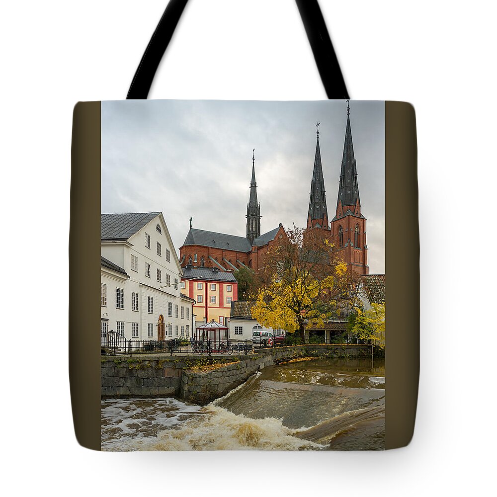 Academy Mill Waterfall Tote Bag featuring the photograph Academy Mill Waterfall by Torbjorn Swenelius