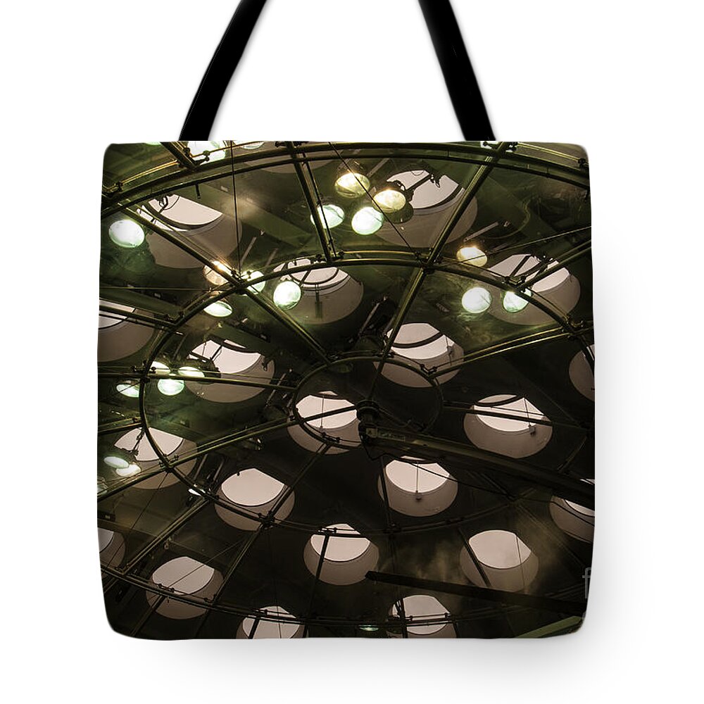 Skylights Tote Bag featuring the photograph Academy Skylights by Blake Webster