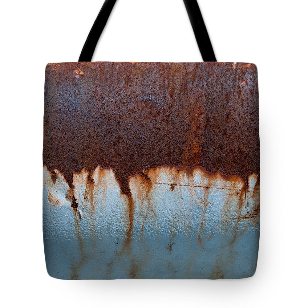 Industrial Tote Bag featuring the photograph Acid Rain by Jani Freimann