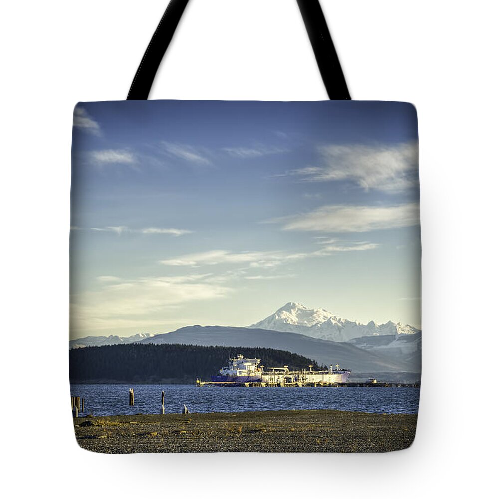 Anacortes Tote Bag featuring the photograph Across Padilla Bay by Spencer McDonald