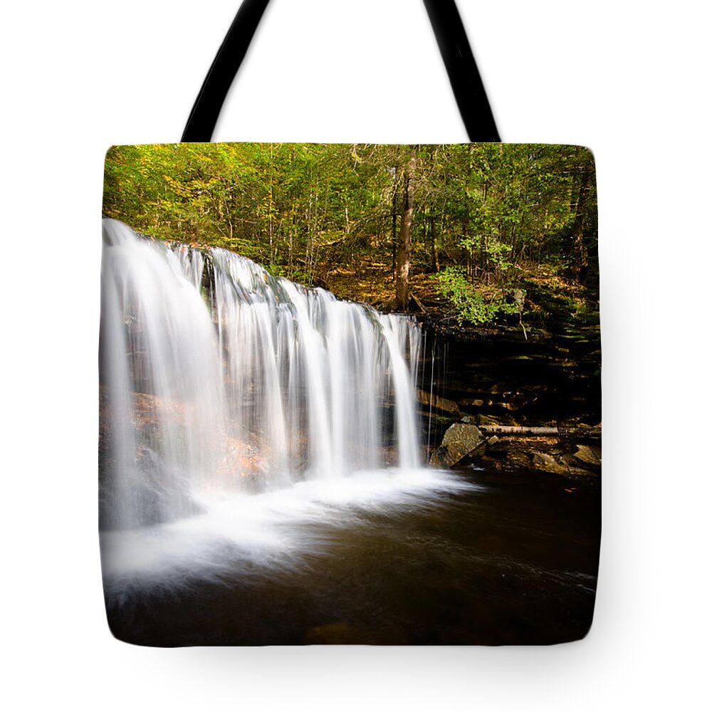 Cascade Waterfalls Tote Bag featuring the photograph Across the Ledge Waterfall by Crystal Wightman